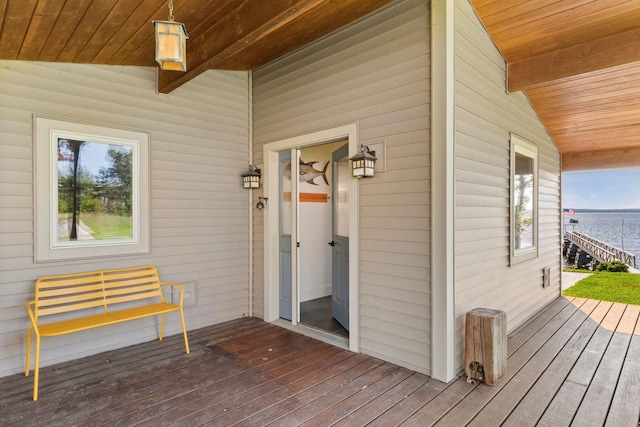 1588 Turtle Head Rd, Islesboro, ME 04848 - view of wooden porch