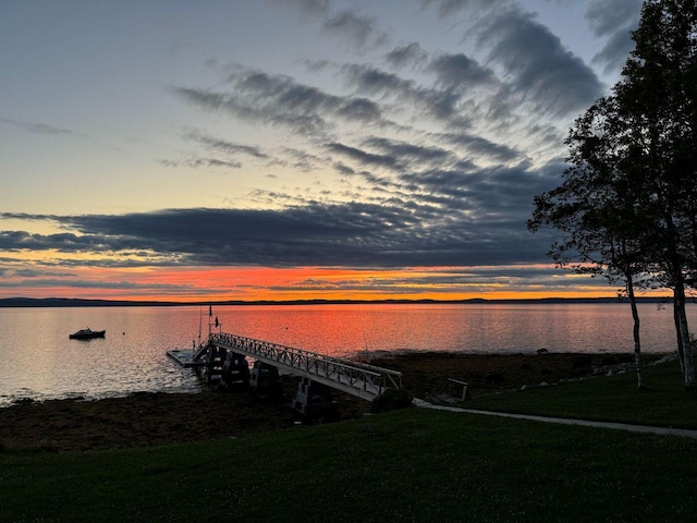 1588 Turtle Head Rd, Islesboro, ME 04848 - water view with a boat dock