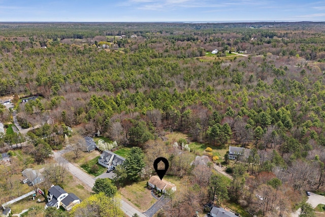 48 Woodside Dr, Kennebunk, ME 04043 - aerial view of property's location with a heavily wooded area