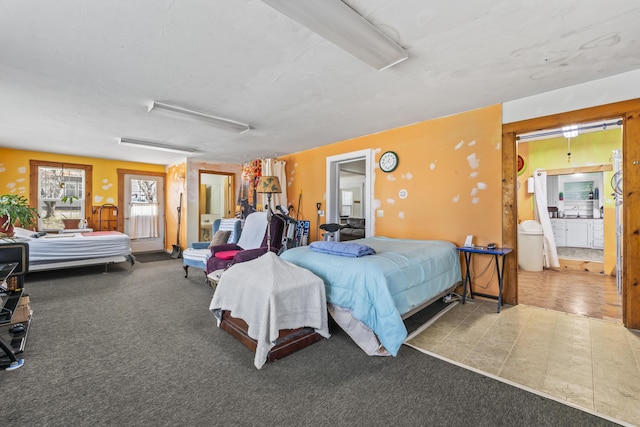 bedroom with connected bathroom