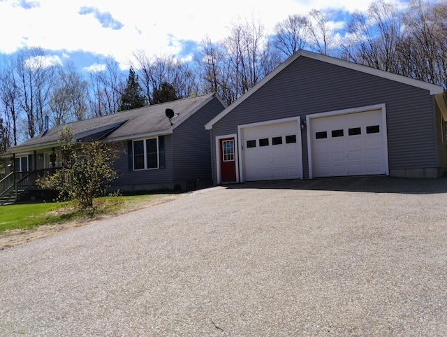 32 Ridge Rd, Sumner, ME 04292 - view of ranch-style house