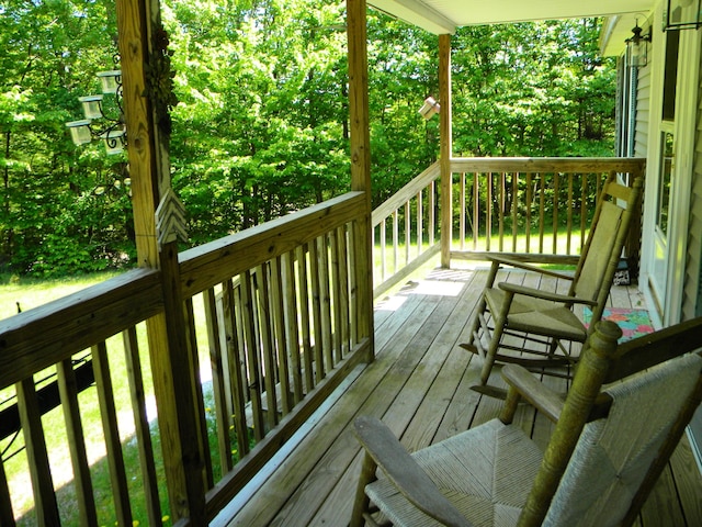 32 Ridge Rd, Sumner, ME 04292 - view of wooden terrace