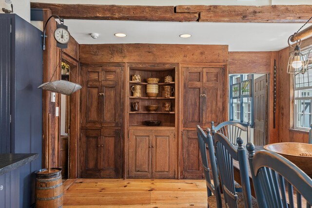 875 N Parish Rd, Turner, ME 04282 - dining area with recessed lighting and light wood-style flooring
