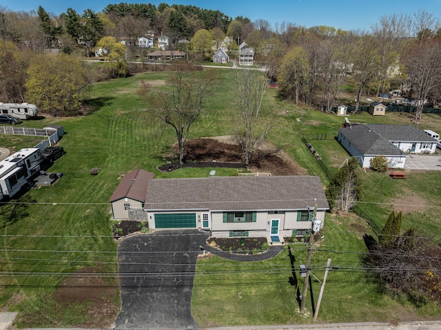 view from above of property