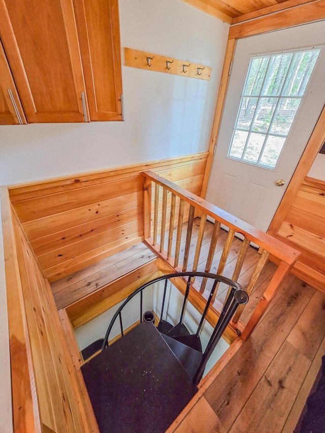 view of stairway
