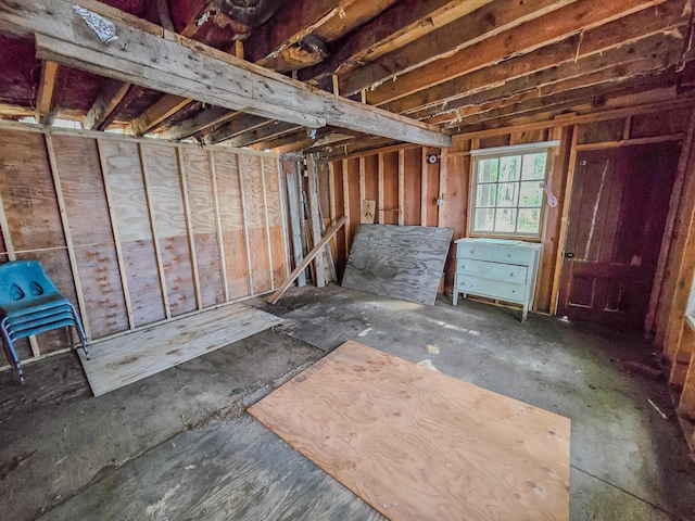 view of below grade area