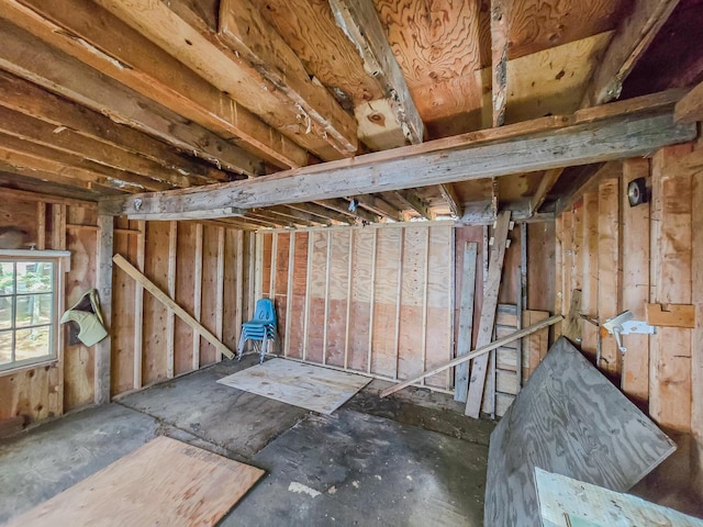 view of basement