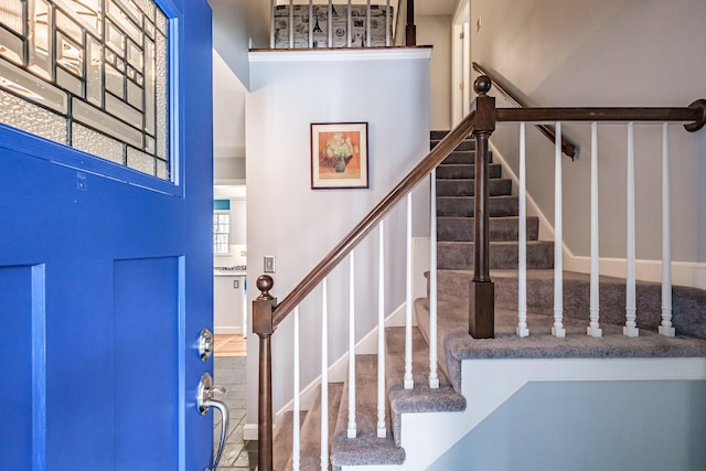 foyer entrance with stairs