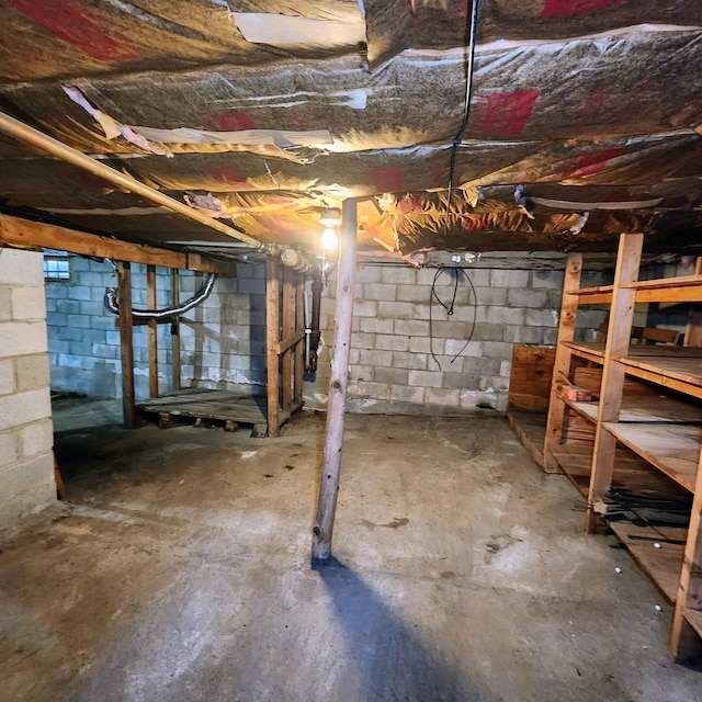 34 Chase Ave, Mexico, ME 04257 - view of unfinished basement