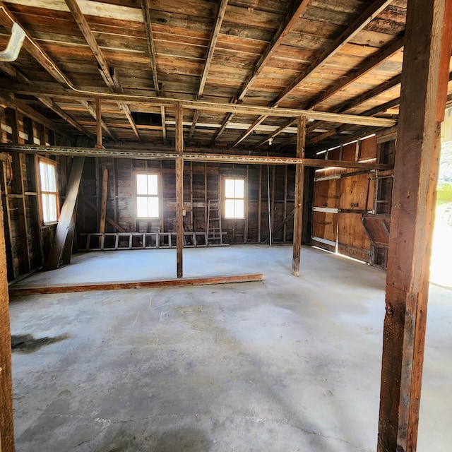 34 Chase Ave, Mexico, ME 04257 - misc room with unfinished concrete flooring