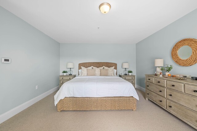 75 Clearwater Dr Unit 305, Falmouth, ME 04105 - bedroom with baseboards and light carpet