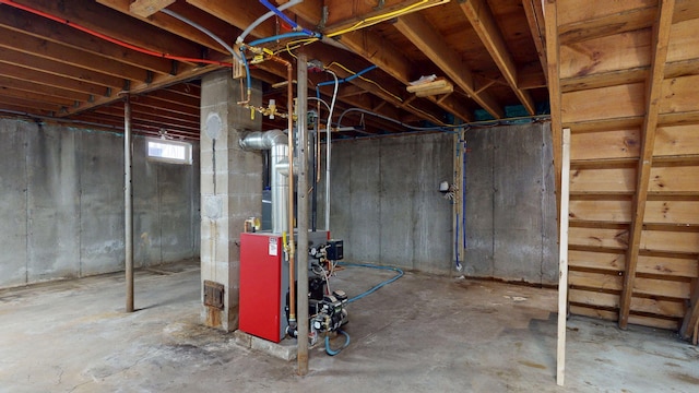 12 Marble Ln, Dixfield, ME 04224 - unfinished basement featuring a heating unit