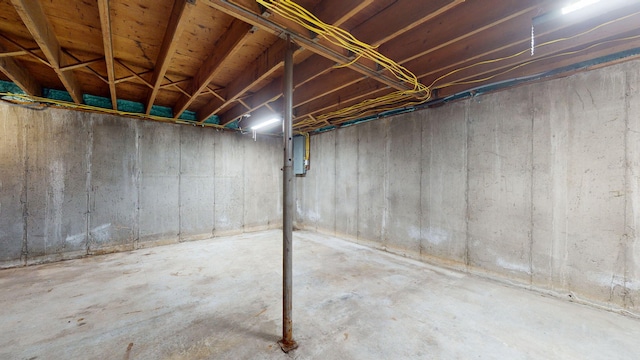 12 Marble Ln, Dixfield, ME 04224 - unfinished basement featuring electric panel