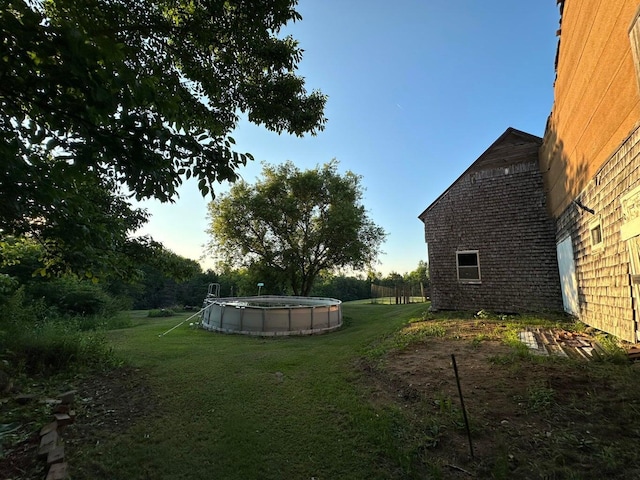 344 Main St, Lincoln, ME 04457 - view of yard with an outdoor pool