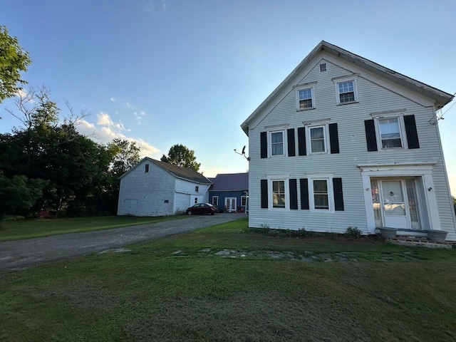 344 Main St, Lincoln, ME 04457 - view of front of home with a lawn and entry steps