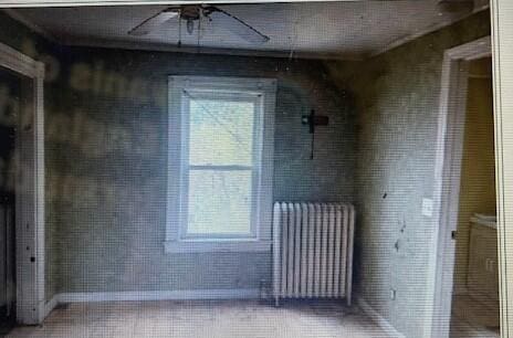 miscellaneous room with plenty of natural light and a ceiling fan