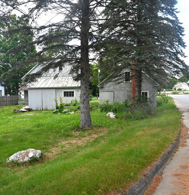 12 Preble St, Bingham, ME 04920 - view of yard with an outdoor structure