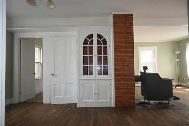 12 Preble St, Bingham, ME 04920 - home office with hardwood / wood-style floors and baseboards