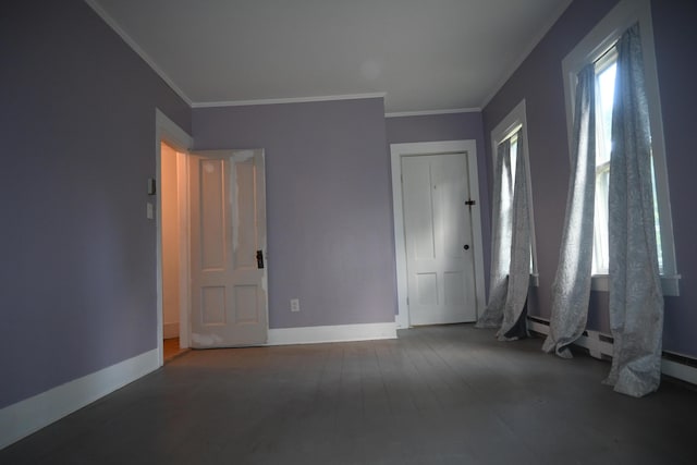 12 Preble St, Bingham, ME 04920 - empty room featuring crown molding and wood finished floors