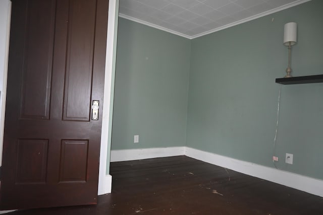 12 Preble St, Bingham, ME 04920 - empty room with ornamental molding and wood finished floors