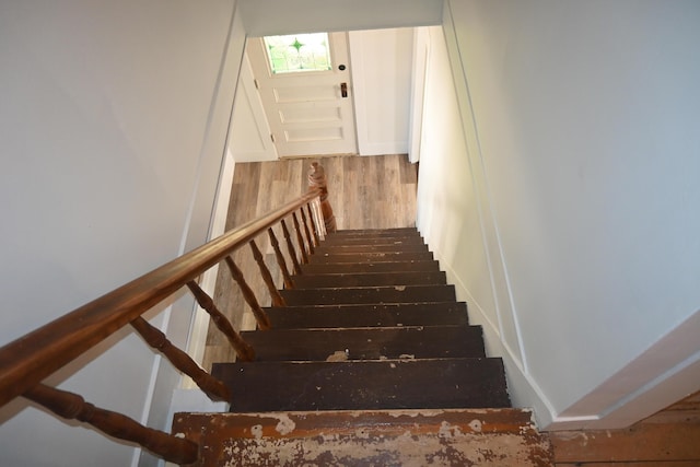12 Preble St, Bingham, ME 04920 - stairs with wood finished floors