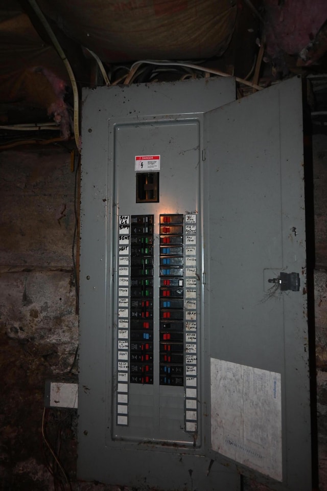 12 Preble St, Bingham, ME 04920 - utility room with electric panel