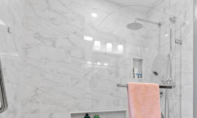 full bathroom with a stall shower