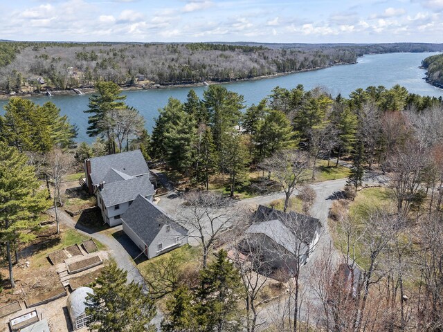 33 Taylor Rd, Westport Island, ME 04578 - aerial view of property's location featuring a large body of water