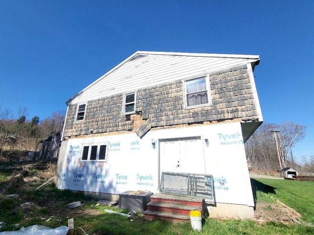 view of back of property