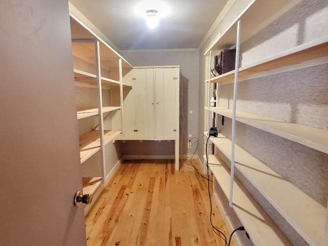 view of storage area