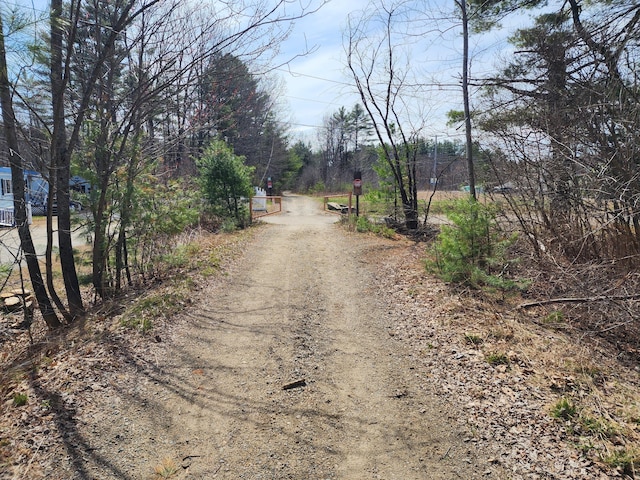 view of road