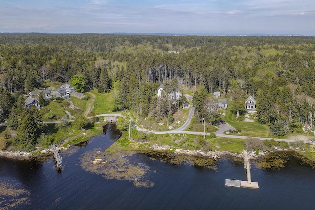 20 Campbell Rd, Southport, ME 04576 - aerial view of property and surrounding area with a heavily wooded area and a nearby body of water