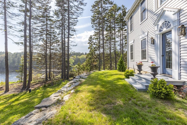 20 Campbell Rd, Southport, ME 04576 - view of grassy yard with a water view