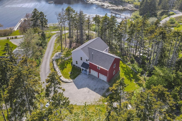 20 Campbell Rd, Southport, ME 04576 - aerial view of property and surrounding area with a nearby body of water