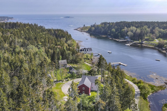 20 Campbell Rd, Southport, ME 04576 - drone / aerial view of a large body of water and a forest