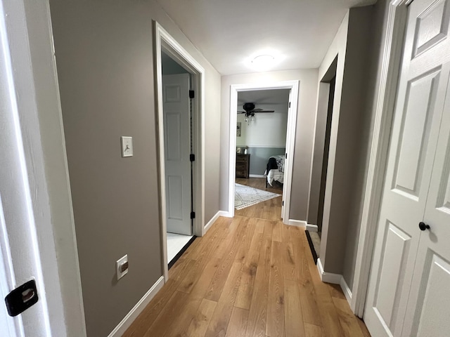 17 Fieldstone Dr, Bangor, ME 04401 - hall with baseboards and light wood-style flooring