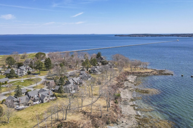 53 Jameson Point Rd Unit 24, Rockland, ME 04841 - aerial view featuring a water view and a residential view
