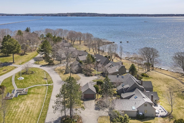 53 Jameson Point Rd Unit 24, Rockland, ME 04841 - birds eye view of property featuring a water view and a residential view