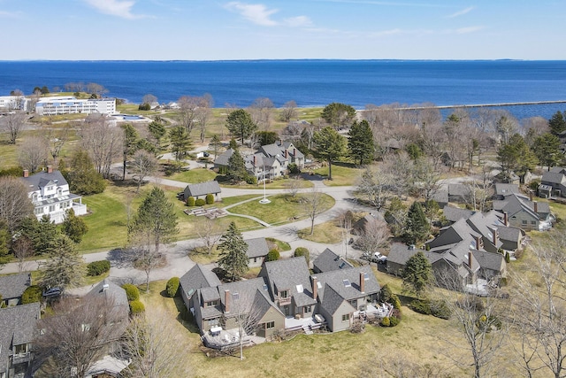 53 Jameson Point Rd Unit 24, Rockland, ME 04841 - birds eye view of property featuring a water view and a residential view