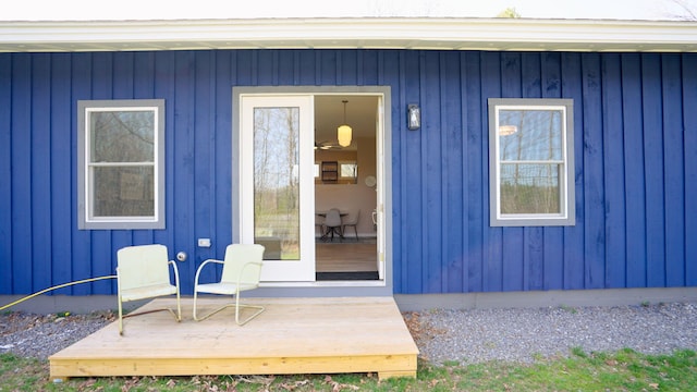 view of exterior entry
