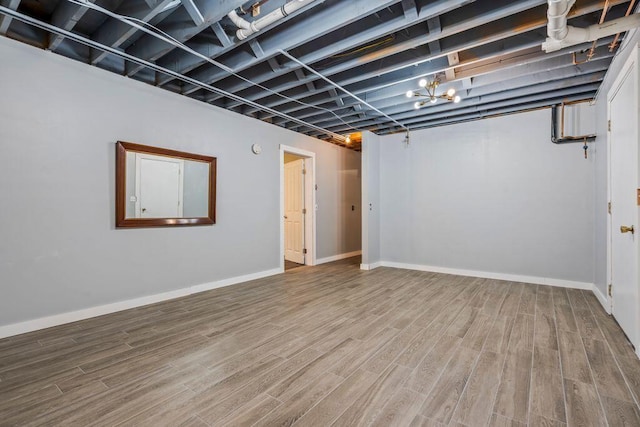 314 Meadow Rd, Topsham, ME 04086 - below grade area featuring wood finished floors