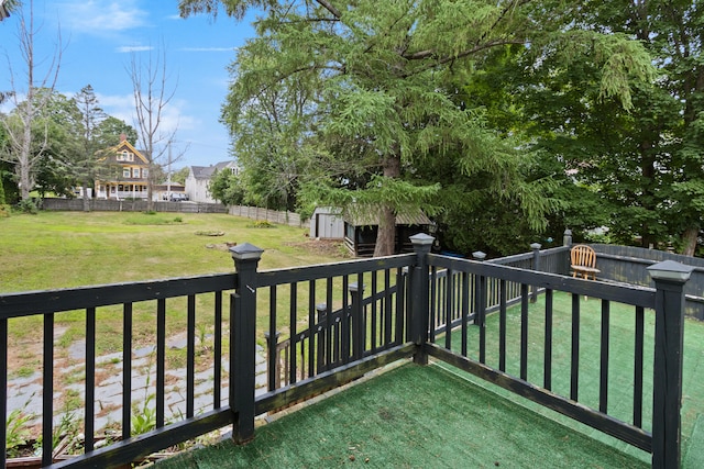 175 Summer St, Auburn, ME 04210 - view of wooden balcony featuring a deck