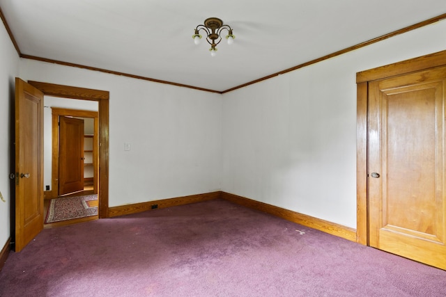 175 Summer St, Auburn, ME 04210 - unfurnished room with ornamental molding and carpet