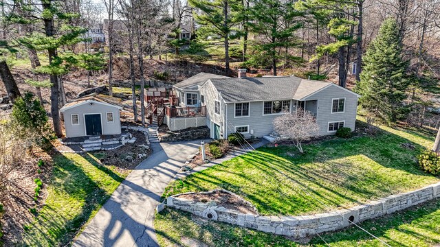 3 The Ledges St, Hallowell, ME 04347 - bird's eye view