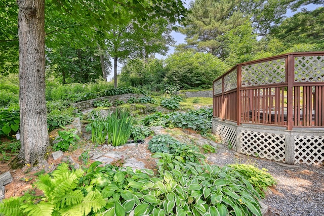 3 The Ledges St, Hallowell, ME 04347 - view of yard featuring a deck
