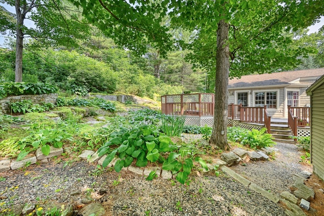 3 The Ledges St, Hallowell, ME 04347 - view of yard featuring a deck
