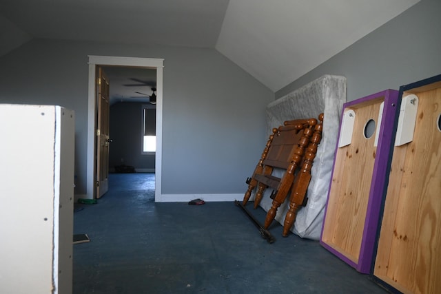 18 Castle Rd, Harmony, ME 04942 - corridor with baseboards and lofted ceiling