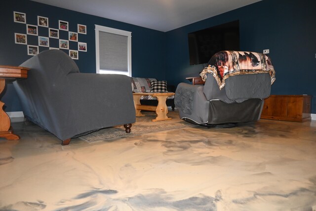 18 Castle Rd, Harmony, ME 04942 - bedroom featuring finished concrete flooring