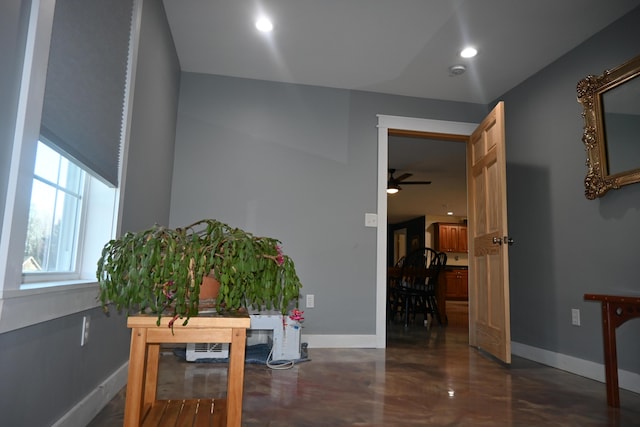 18 Castle Rd, Harmony, ME 04942 - hallway with baseboards and concrete flooring