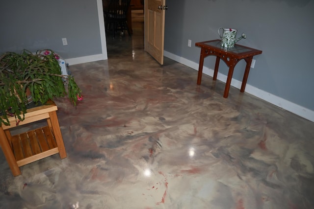 18 Castle Rd, Harmony, ME 04942 - interior space featuring baseboards and concrete flooring